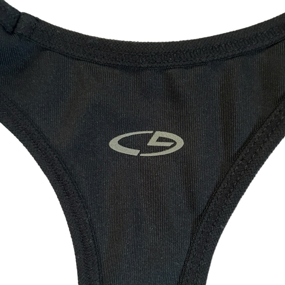 Champion C9 Racerback Duodry Sports Bra Black Sporty Active Fitness Yoga Large - Picture 6 of 7